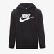detská mikina NIKE MIKINA S KAPUCŇOU SPORTSWEAR BOY cj7861-011 farba čierna