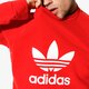 pánska mikina ADIDAS MIKINA TREFOIL CREW ADICOLOR dh5826 farba červená