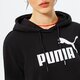 dámske šaty PUMA ŠATY ESS LOGO HOODED DRESS FL 671988 01 farba čierna