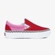 dámske tenisky (obuv) VANS UA CLASSIC SLIP-ON PLATFORM vn0a3jezwvx1 farba červená