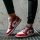 detské tenisky (obuv) AIR JORDAN 1 LOW 553560-611 farba červená