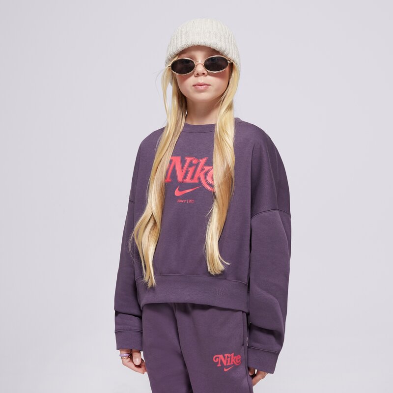 NIKE MIKINA G NSW TREND FLC CRP CREW GIRL