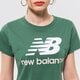 dámske tričko NEW BALANCE TRIČKO NB ESSENTIALS STACKED LOGO TEE wt91546jd farba zelená