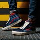 pánske skate obuv VANS UA SK8-HI MTE vn0a4bv72up1 farba modrá
