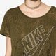 dámske tričko NIKE TRIČKO TEE-BF BURNOUT GLITCH 803993368 farba khaki