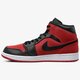 pánske tenisky (obuv) AIR JORDAN 1 MID 554724-610 farba červená