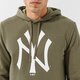 pánska mikina NEW ERA MIKINA S KAPUCŇOU NYY GREEN MLB APPAREL NEW YORK YAN 11863698 farba zelená