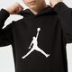 detská mikina JORDAN MIKINA S KAPUCŇOU JDB   JUMPMAN LOGO FLEECE PO BOY 956326-023 farba čierna