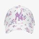 detská šiltovka NEW ERA ČIAPKA WMNS FLORAL 9FORTY NEYYAN WHI 60112730 farba biela