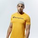 pánske tričko CHAMPION TRIČKO CREWNECK TRIČKO 214747os033 farba horčicová