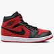 pánske tenisky (obuv) AIR JORDAN 1 MID 554724-610 farba červená