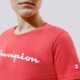 dámske tričko CHAMPION TRIČKO CREWNECK TRIČKO 114780ps004 farba koralová