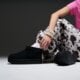 detská vychádzková obuv UGG CLASSIC ULTRA MINI PLATFORM  1157791k-blk farba čierna