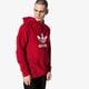 pánska mikina ADIDAS MIKINA TREFOIL HOODIE ADICOLOR dx3614 farba červená
