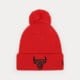 pánska čiapka NEW ERA ČIAPKA INFILL BOBBLE BEANIE BULLS RED CHICAGO BULLS 60284999 farba červená