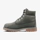 detská vychádzková obuv TIMBERLAND PREMIUM 6 INCH WP BOOT  tb0a1vd7p201 farba sivá