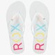 dámske šľapky ROXY SANDY II arjl100681wht farba biela
