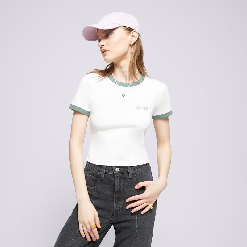 LEVI'S TRIČKO GRAPHIC RINGER MINI TEE WHITES
