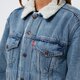 dámska zimná bunda LEVI'S BUNDA ZIMNÁ EX BF SHERPA TRUCKER 361370026 farba modrá