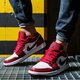 pánske tenisky (obuv) AIR JORDAN 1 LOW 553558-604 farba biela