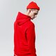 pánska mikina ADIDAS MIKINA S KAPUCŇOU ESSENTIAL HOODY gn3389 farba červená