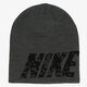 detská čiapka NIKE ČIAPKA NSW CAMO SPILL BEANIE 688768071 farba sivá