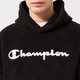 pánska mikina CHAMPION MIKINA S KAPUCŇOU HOODED TOP 214973kk002 farba čierna