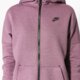 dámska mikina NIKE MIKINA TCH FLC CAPE FZ KNT 811710533 farba fialová