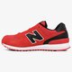 pánske tenisky (obuv) NEW BALANCE ML574CND ml574cnd farba červená