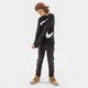 detská mikina NIKE MIKINA B NSW FLC SWOOSH CREW BOY dd8726-010 farba čierna