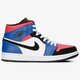 pánske tenisky (obuv) AIR JORDAN 1 MID 554724-124 farba červená