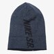 detská čiapka NIKE ČIAPKA ZIMNÁ SB REVERSIBLE HEATHER BEANIE 708911475 farba tmavomodrá