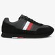 pánske tenisky (obuv) TOMMY HILFIGER CORPORATE LEATHER FLAG RUNNER fm0fm02380990 farba čierna