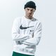 pánska mikina NIKE MIKINA M NSW CREW PRNT PACK BB dd9699-100 farba biela