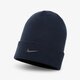 detská čiapka NIKE ČIAPKA ZIMNÁ U NSW BEANIE CUFFED SWOOSH cw6324-451 farba tmavomodrá