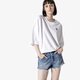 dámske tričko ADIDAS TRIČKO SS RELAXED TEE WHT dw3891 farba biela