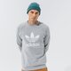 pánska mikina ADIDAS MIKINA TREFOIL CREW h06650 farba sivá