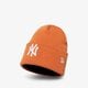 pánska čiapka NEW ERA ČIAPKA LE BEANIE NYY ORA 60292611 farba oranžová