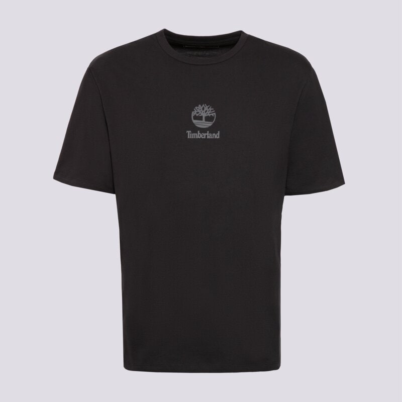 TIMBERLAND TRIČKO NEW SMALL LOGO PRINT SS TEE BLACK PAVEMENT