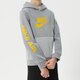 detská mikina NIKE MIKINA S KAPUCŇOU B NSW NIKE AIR PO HOODIE BOY dm8109-073 farba sivá
