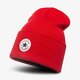 detská čiapka CONVERSE ČIAPKA ZIMNÁ TALL CUFF WATCHCAP KNIT 609706 farba červená