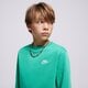 detská mikina NIKE MIKINA K NSW CLUB FLC CREW LS LBR BOY fd3006-324 farba zelená