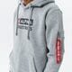 pánska mikina ALPHA INDUSTRIES MIKINA S KAPUCŇOU ALPHA BLOCK LOGO HOODY 118338-17 farba sivá