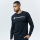 pánske tričko CHAMPION TRIČKO CREWNECK LONG SLEEVE TRIČKO 214748kk001 farba čierna