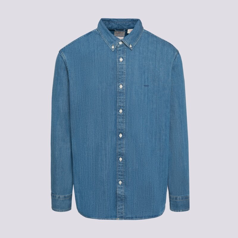 LEVI'S KOŠEĽA AUTHENTIC BUTTON DOWN MED INDIGO - FLAT FINISH