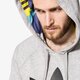 pánska mikina ADIDAS MIKINA MONTAGE HOODY bk5886 farba sivá