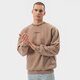 pánska mikina ADIDAS MIKINA TREFOIL LINEAR LABEL SWEATSHIRT hm2664 farba hnedá