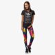 dámske nohavice ADIDAS NOHAVICE  PARIS PRINT LEG ab2647 farba viacfarebná