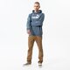 pánska mikina PUMA MIKINA S KAPUCŇOU ESS BIG LOGO HOODIE FL (S) 586687 10 farba tmavomodrá