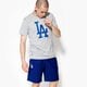 pánske tričko NEW ERA TRIČKO LS MLB BASIC TEE LA DODGERS 11204002 farba sivá